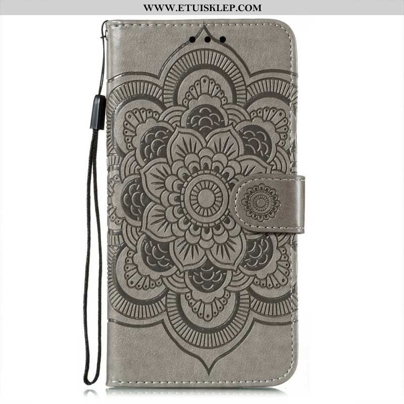 Etui Folio do Oppo Find X3 Neo z Łańcuch Mandala Z Pełnym Paskiem